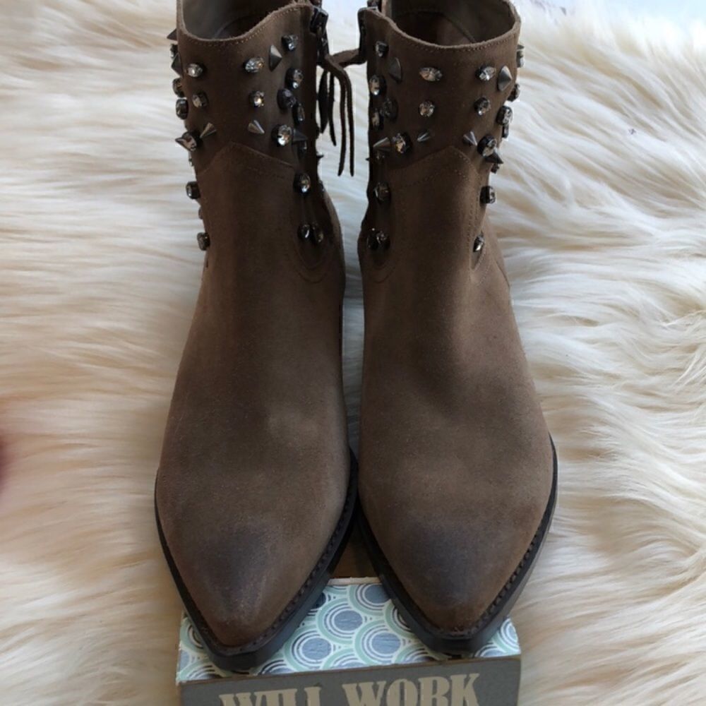 Sam Edelman Avril Embellished Bootie with studs - Picture 3 of 8